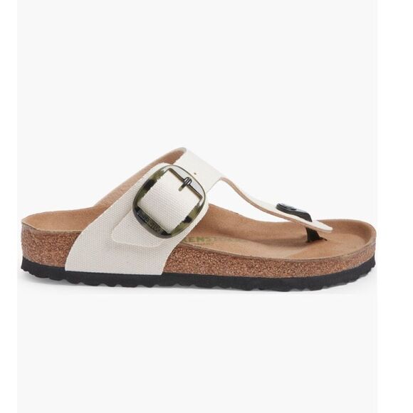 Birkenstock | Gizeh Big Buckle Canvas Sandals - Picture 3 of 11